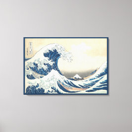Impressão Em Tela Excelente Wave fora de Kanagawa por Hokusai por vo