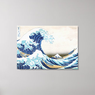 Impressão Em Tela Excelente Wave Off Kanagawa Vintage Fine Japonês