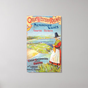 Impressão Em Tela Excelente Western Railray Promo Tours para Gales