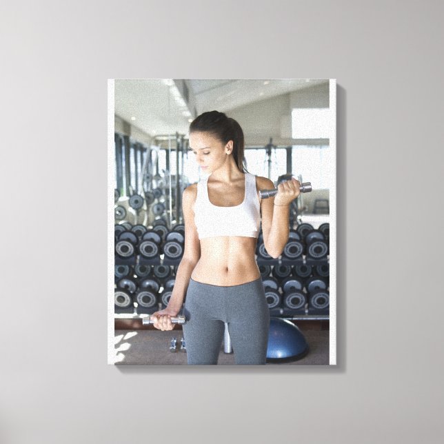 Impressão Em Tela Exercício, Gym, Esporte, Mulher, Cuidados Corporai (Frente)