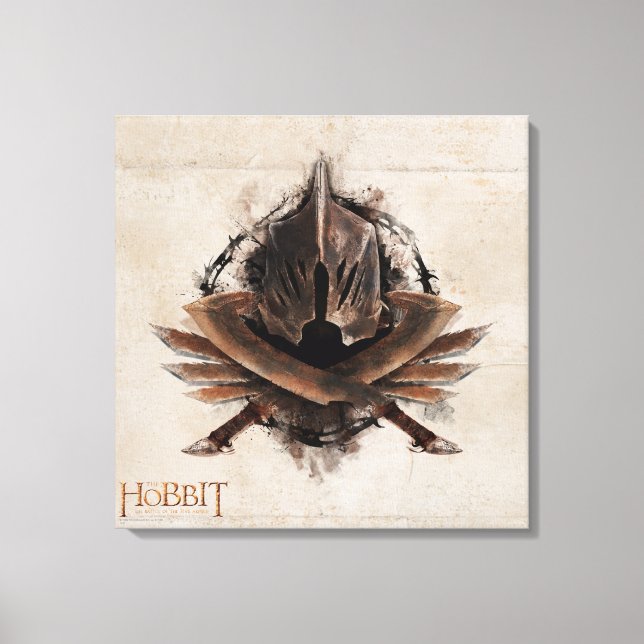 Impressão Em Tela Exército De Orcs Weaponry (Frente)