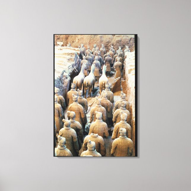 Impressão Em Tela Exército Terracotta, Dinastia Qin, 210 a.C. (Frente)