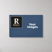 Exibição de Foto Inicial/Nome da Família Azul/Vani