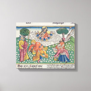 Impressão Em Tela Êxodo 16 13-22 Deus fornece codorniz e manna ao