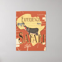 Experimente a Poster de Viagens vintage Safari afr