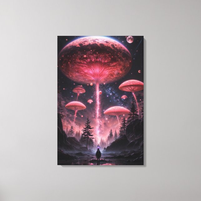 Impressão Em Tela "Explorador Celestial: Viagem além do desconhecido (Frente)