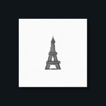 Impressão Em Tela Explorador Parisiense da Torre Eiffel<br><div class="desc">Uma representação jovem da infame Torre Eiffel.</div>