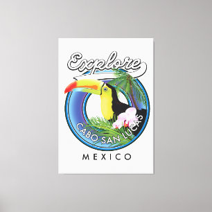Impressão Em Tela explorar cabo san lucas méxico adesivo de viagem