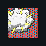 Impressão Em Tela Explosão de estilo em quadrinhos de pop Art<br><div class="desc">Este estilo retro de banda desenhada Explosão é perfeito para qualquer colecionador de super-heróis ou fã-moço. Os gráficos brilhantes têm linhas de duro e cores ousadas.</div>
