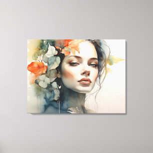 Impressão Em Tela Exposição dupla da arte feminina