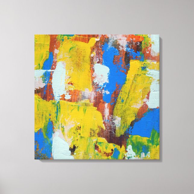 Impressão Em Tela Expressão abstrato nº 8 por Michael Moffa (Frente)