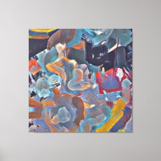 Impressão Em Tela Expressionismo abstrato (Frente)
