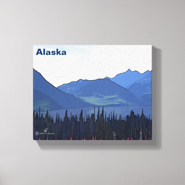 Impressão Em Tela Extremo Verão do Norte (Frente)