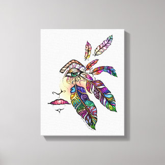 Impressão Em Tela EYE Ama PENAS Fantasy Art