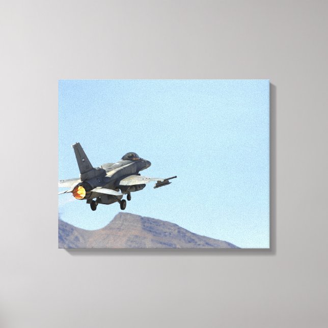 Impressão Em Tela F-16E dos Emirados Árabes Unidos (Frente)