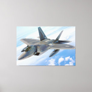 Impressão Em Tela F-22 Jato Militar Raptor