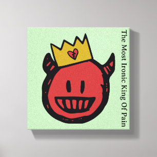 Impressão Em Tela F.I.O. “The Most Ironic King Of Pain”