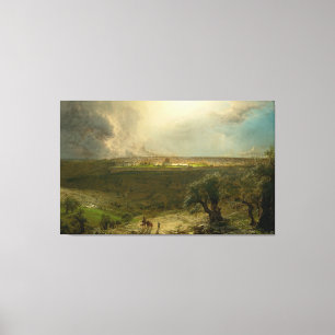 Impressão Em Tela F. IGREJA - Jerusalém do Monte Oliva 1870