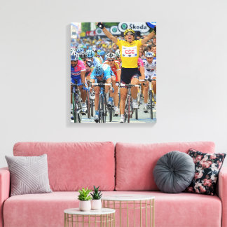 Impressão Em Tela Fabian Cancellara Herói Inicial Etapa 3 Tour de Fr