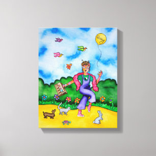 Impressão Em Tela Faça a hora por momentos felizes por Rita Loyd