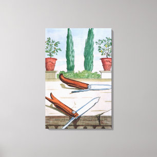 Impressão Em Tela Faca de jardinagem, de "Hesperides" pelo bastão d