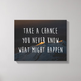 Impressão Em Tela Faça uma citação motivacional