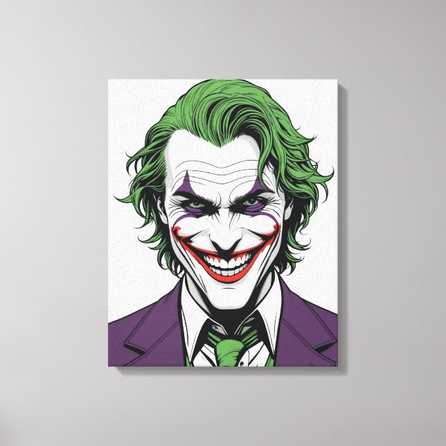 Impressão Em Tela Face de Jocker (Frente)