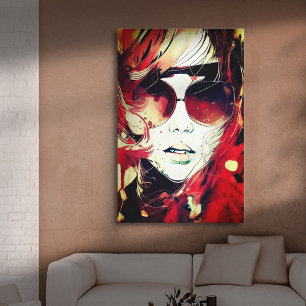 Impressão Em Tela Faces - 004