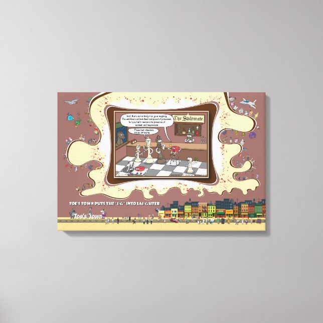 Impressão Em Tela Fact Checkers | Absurd Wordplay Humor 24x16 (Frente)