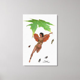 Impressão Em Tela Fada Gelada Com Asas Marrons Esticadas Telas Impre