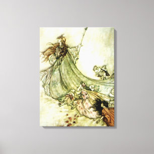 Impressão Em Tela Fadas afastado - Arthur Rackham