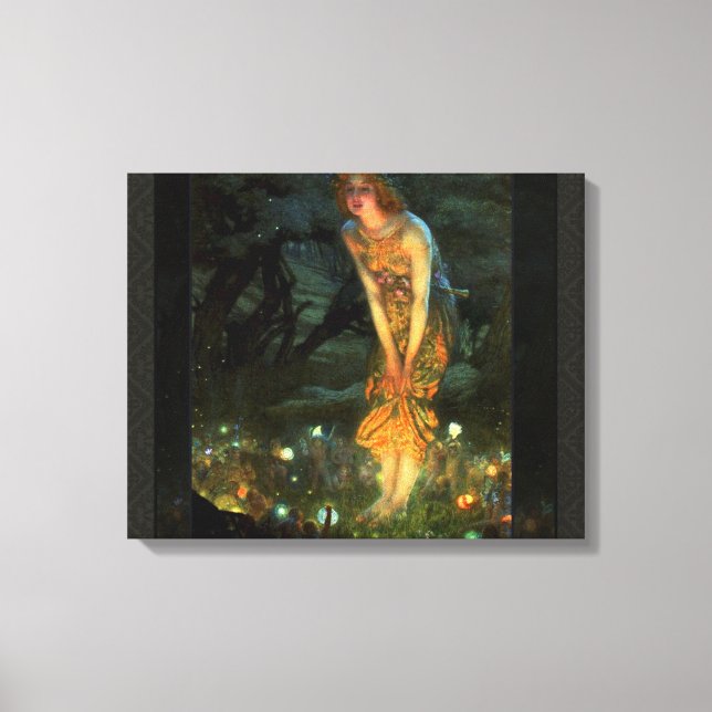 Impressão Em Tela Fadas do Círculo Láteo Fairies no meio da véspera  (Frente)