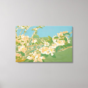 Impressão Em Tela Fairfield Porter - APPLE BLOSSOMS II 1974