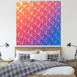 Impressão Em Tela Faísca do Mosaico Emocional Vibrante