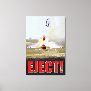 Impressão Em Tela FALCON DE LUTA F-16C - EJETAR! 24 x 36