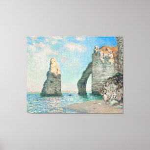 Impressão Em Tela Falésias em Étretat, Claude Monet