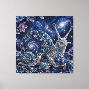 Impressão Em Tela Família de Caracol de Cristal Celestial – Galáxia 