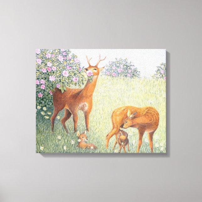 Impressão Em Tela Família Deer (Frente)