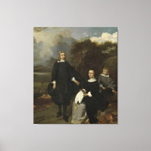 Impressão Em Tela Família em Paisagem, Barend Graat, 1650 - 1660