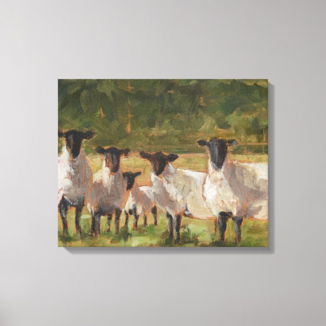 Impressão Em Tela Família Sheep (Frente)