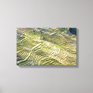 Impressão Em Tela Famosos terraços de arroz yuanyang - Yunnan, China