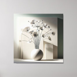 Impressão Em Tela Fan-Shaped Floral Structure