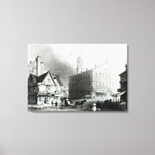 Impressão Em Tela Faneuiel Hall, Boston (Frente)