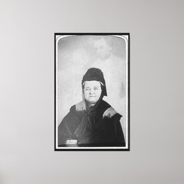 Impressão Em Tela Fantasma de Abraham Lincoln com Mary Lincoln 1869 (Frente)