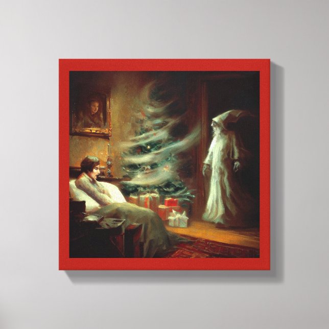 Impressão Em Tela Fantasma do Natal Presente de A Christmas Carol (Frente)