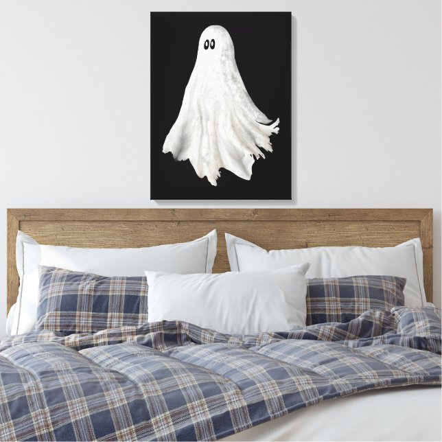 Impressão Em Tela Fantasma Engraçado Do Passado De Halloween (Insitu(Quarto))