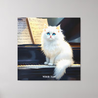 Fantasy Cute Ragdoll Cat Em Piano