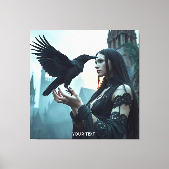 Impressão Em Tela Fantasy Cute Renaissance Gothic Mulher (Frente)