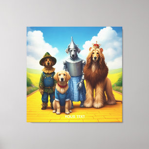 Impressão Em Tela Fantasy Cute Road Quatro Amigos