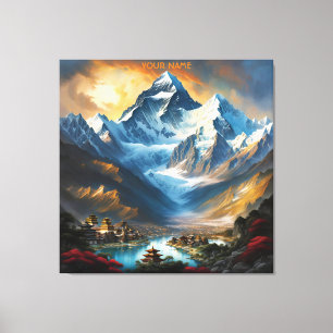 Impressão Em Tela Fantasy Cute Vivid Majexpressa Everest Lhotse